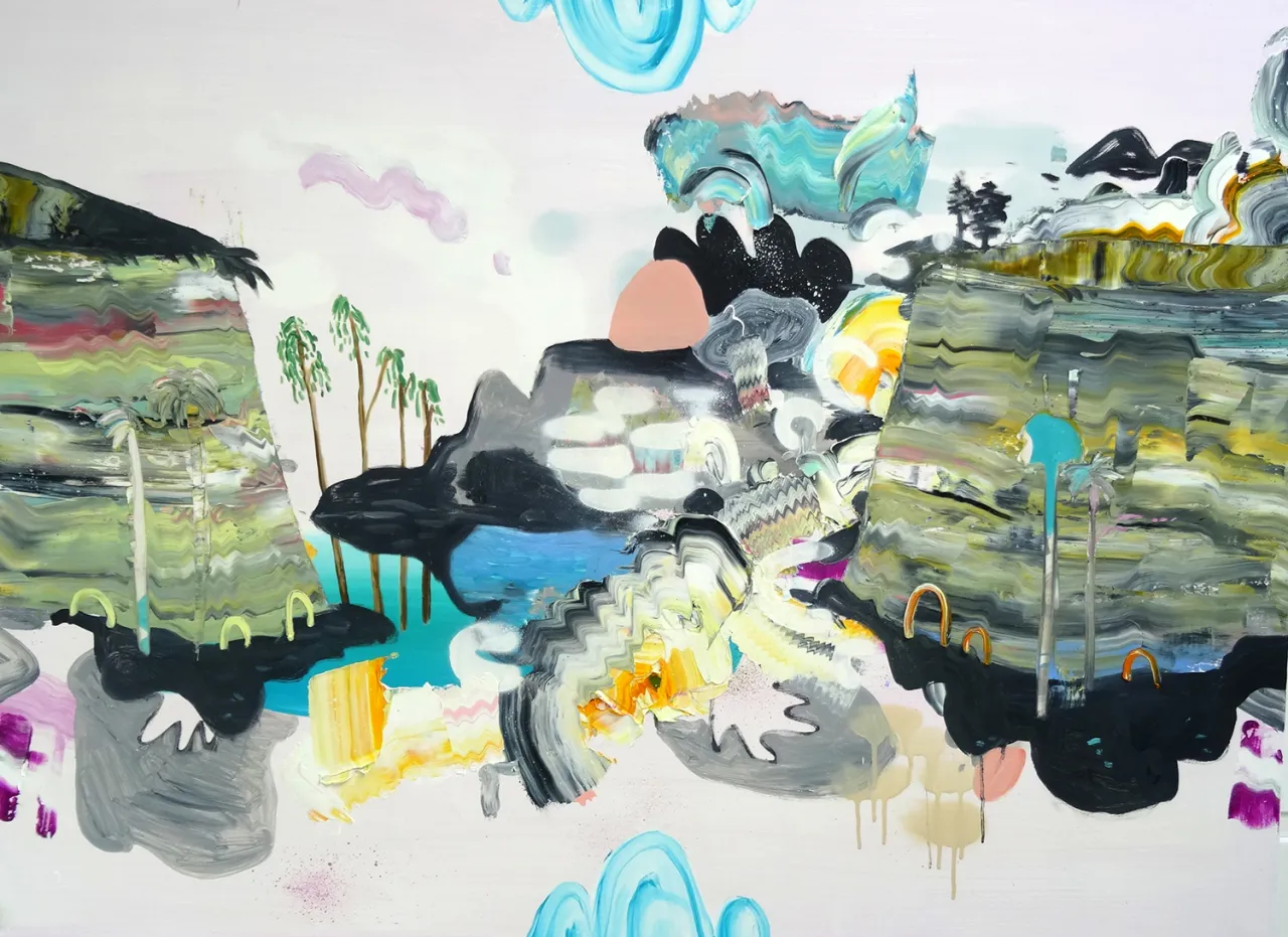 Lost Beneath the Pastel Sky – Oil on Canvas, 2016 – Jane Rainey